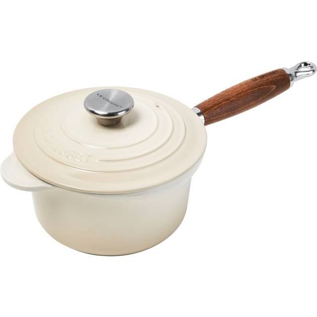 Le Creuset Le Creuset kastrull med trähandtag 1,8 l Meringue - Beige