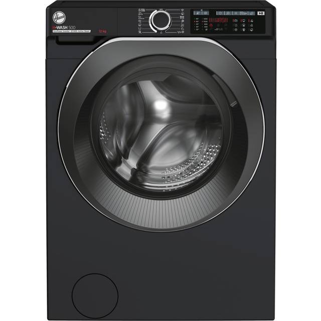 Hoover H-WASH 500 HW412AMBCB/1 Wifi Connected 12Kg Washing Machine with 1400 rpm - Black