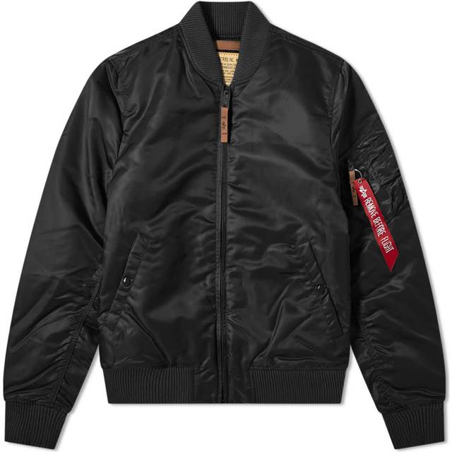 Alpha Industries Ma-1 Vf59 Nylon Bomber Jacket - S - Black