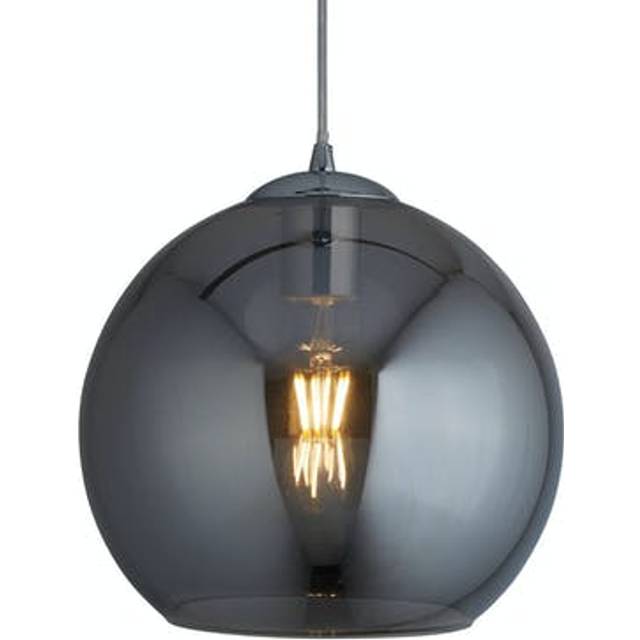Searchlight 1632SM Balls 1 Light Round Pendant (30cm Dia) Smoked Glass