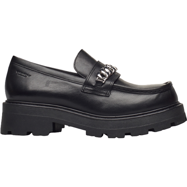 Vagabond - Cosmo 2.0 - Svarta loafer i skinn storlek 39 - Black (39)