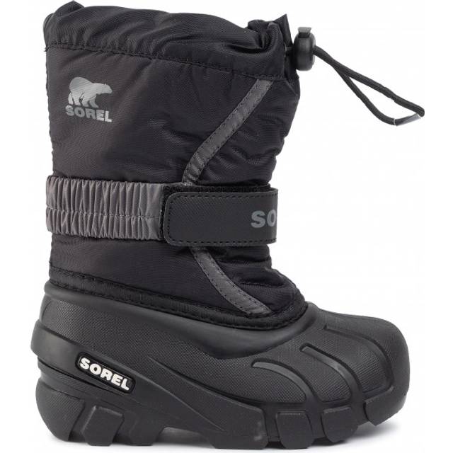 Sorel unisex – barn Flurry Boot Vinterkängor, Black City Grey Toddler Collection 2023, 25 EU
