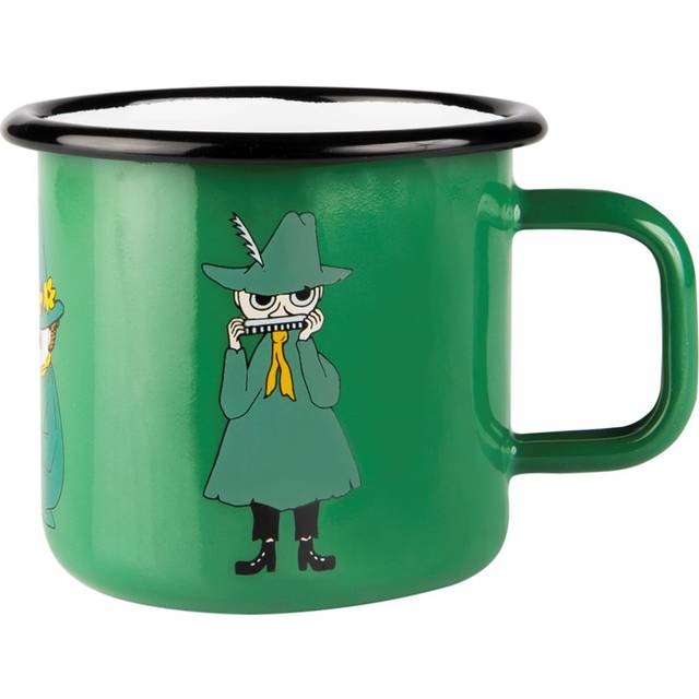 Muurla - Mumin Retro mugg 37 Cl Snusmumriken - Grön