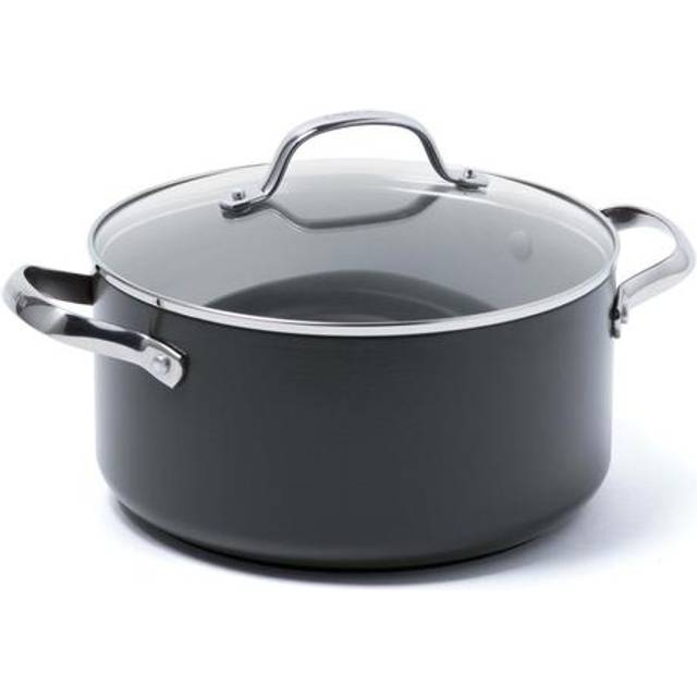GreenPan Venice Pro Hard Anodised Ceramic Non-Stick 20cm Casserole With Lid
