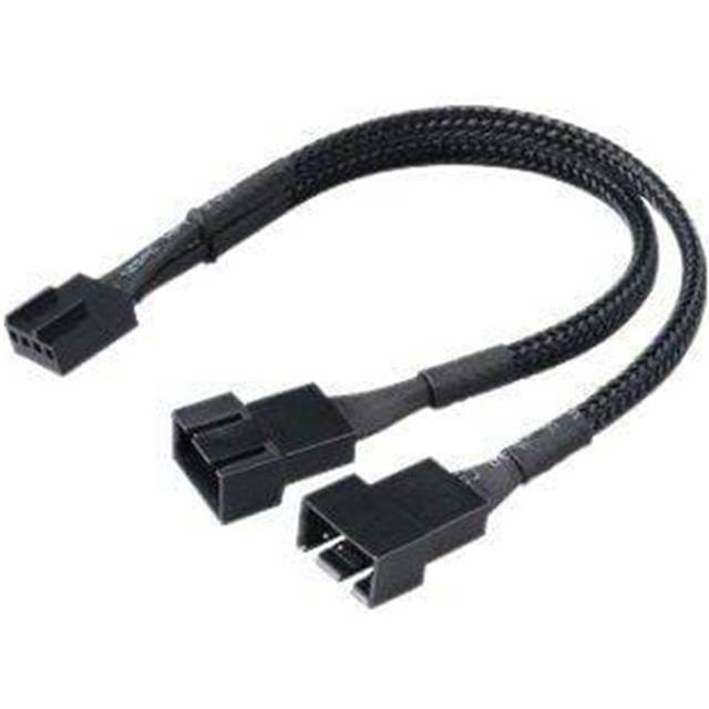 AKASA splitter för PWM-fläktar,1x4-pin ha till 2x4-pin ho