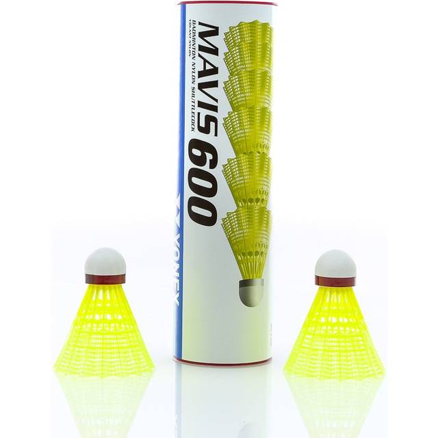 Plastic Badminton Shuttlecock Mavis 600 X 6 - White
