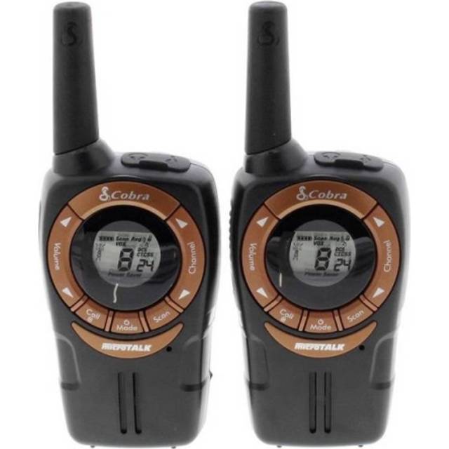 Cobra twin pack walkie talkies 8km range & power saving function sm662c duo