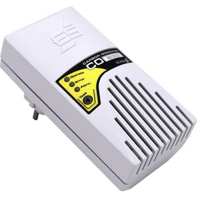 Schabus GX-C1pro Kolmonoxid-detektor 230 V Detektering Kolmonoxid