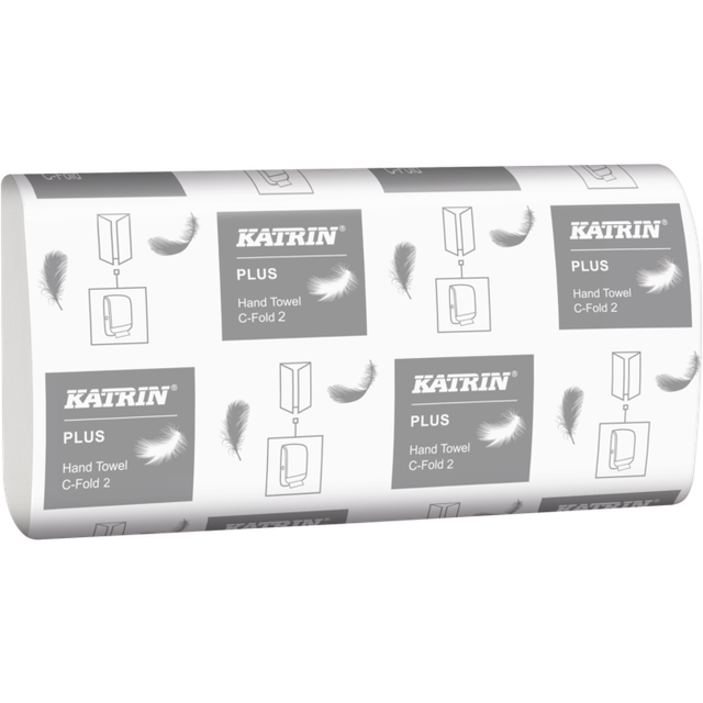 Pappershandduk KATRIN Plus C-Fold 2-lagers 1600/FP