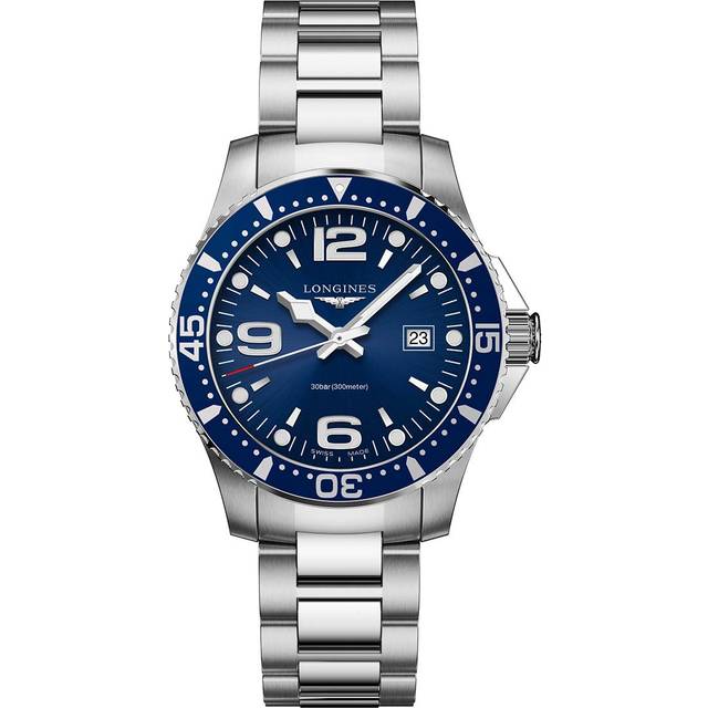Longines HydroConquest blå herrklocka L37304966, Silver ton, Kvartsurverk
