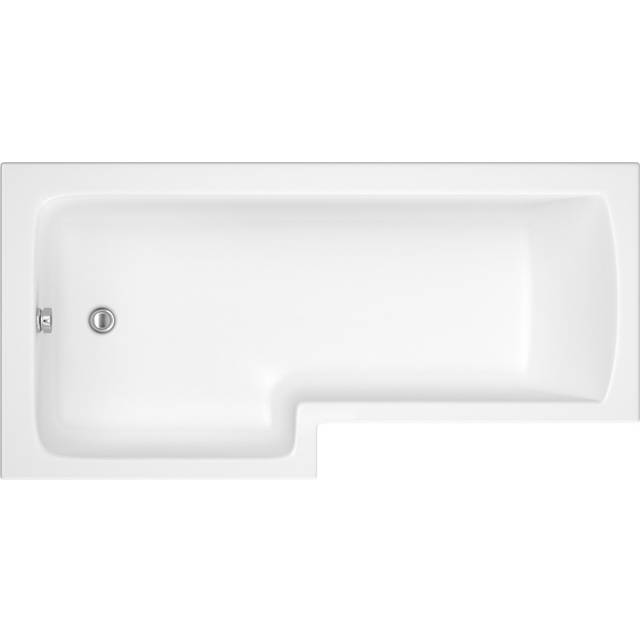 L Shape Shower Bath Left Hand 1700 x 850mm - Lomax