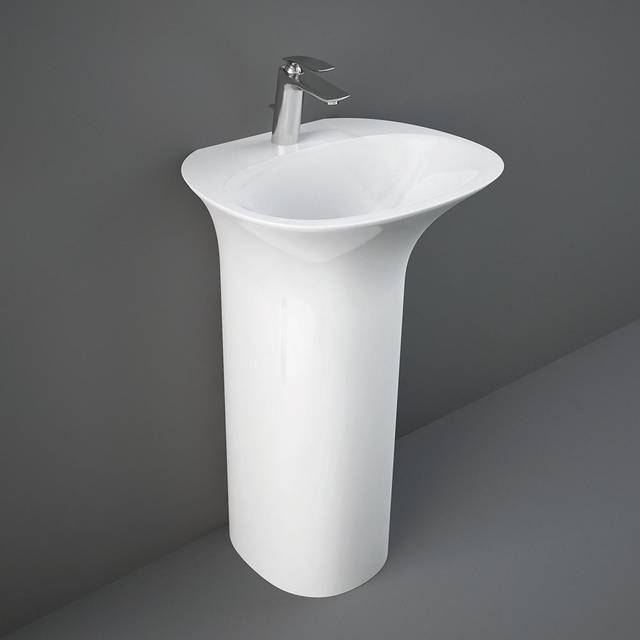 RAK Sensation Freestanding Basin 550mm Wide 1 Tap HoleWhite Number of Tap Holes: 1