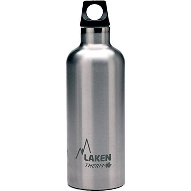 LAKEN Trinkflasche Futura (Schmal) -0,5 Water Bottle, Plain/Silver, 17 Ounce