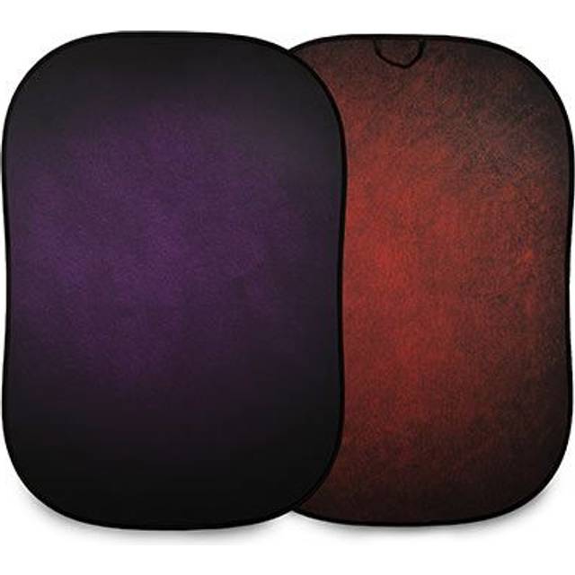 Manfrotto Vintage Collapsible Reversible Background 1.5 x 2.1m - Aubergine / Crimson