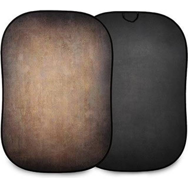 Manfrotto Vintage Collapsible Reversible Background 1.5 x 2.1m - Walnut / Pewter
