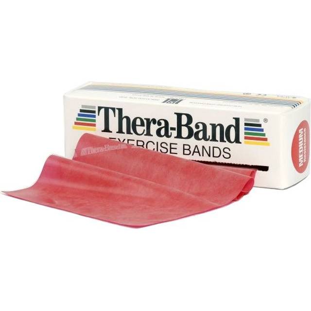 Thera Band Bred Elastik 5,5 m - Röd - Hårdhet 3