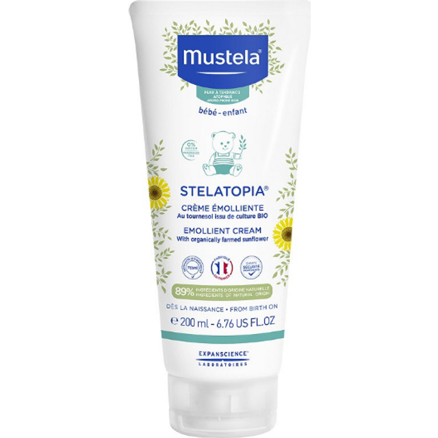 Mustela, Stelatopia, Emollient Cream with Sunflower, Fragrance Free