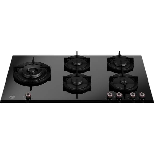 Bertazzoni P905LPROGNE Pro Series 90cm Gas on Glass hob with Left Wok Burner