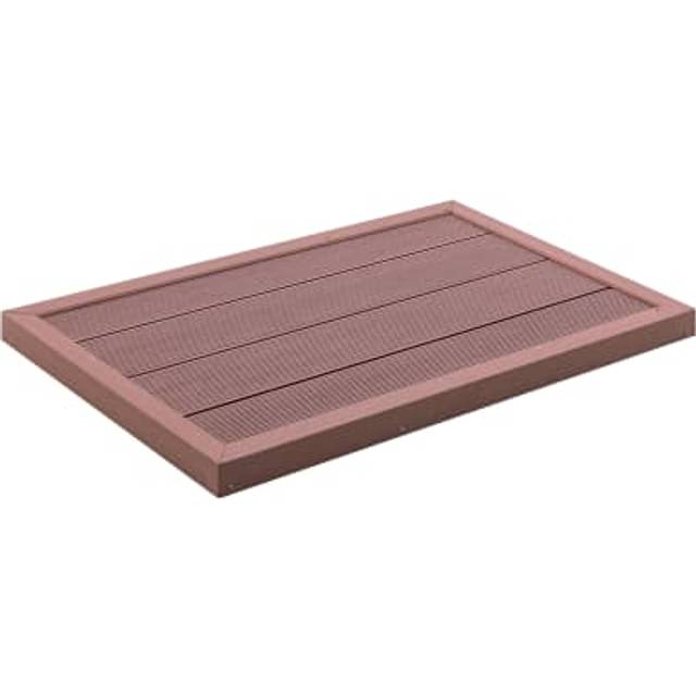 vidaXL Floor Element for Solar Shower Brown 101x63x55 cm WPC - brown