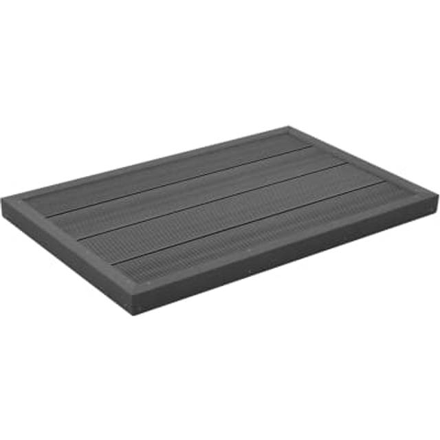 vidaXL Floor Element for Solar Shower Pool Ladder WPC - grey