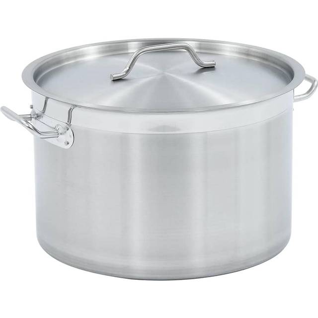 vidaXL Stock Pot 32 L 40x26 cm Stainless Steel - Silver