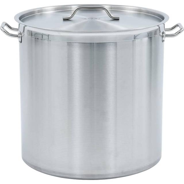vidaXL Stock Pot 98 L 50x50 cm Stainless Steel - Silver