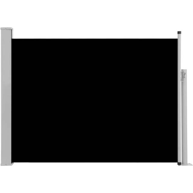 Infällbar sidomarkis 100x500 cm grå
