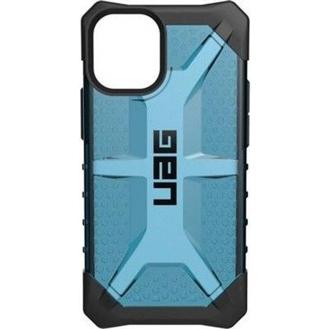 Urban Armor Gear Plasma skal Apple iPhone 12 Mini (5,4 tum) skyddsfodral (trådlös laddning kompatibelt fodral, fallsäkert mobiltelefonfodral, ultra slim bumper) – blå transparent (Mallard)
