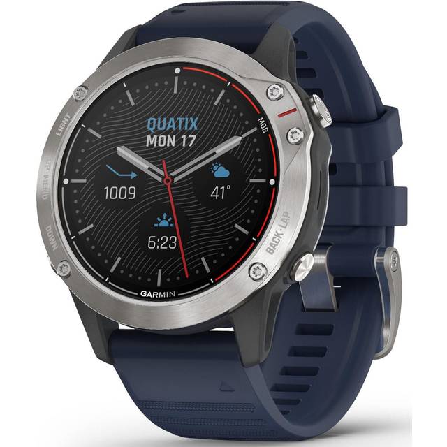 Garmin Watch Quatix 6 Captain GPS Blue Band Smartwatch - Black