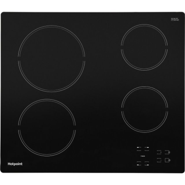 HOTPOINT HR 651 C H 58 cm Electric Ceramic Hob - Black, Black