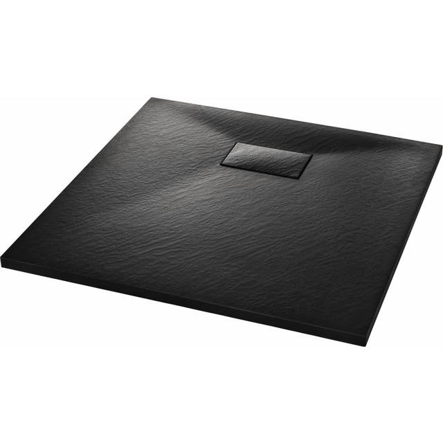 Duschkar SMC svart 90x90 cm
