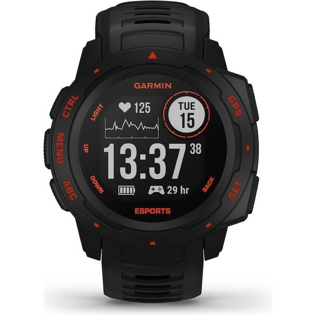 Garmin Instinct, Rugged GPS Smartwatch, Esports Edition for Esports Athletes, Black (Renewed)
