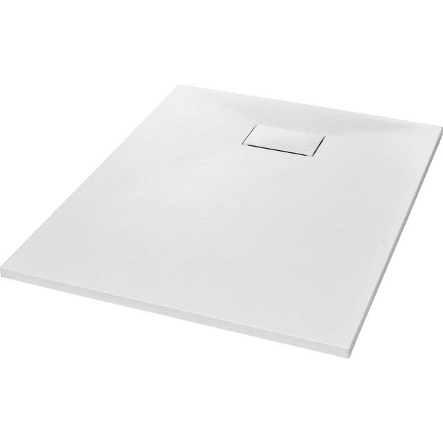 vidaXL Duschkar SMC vit 100x80 cm