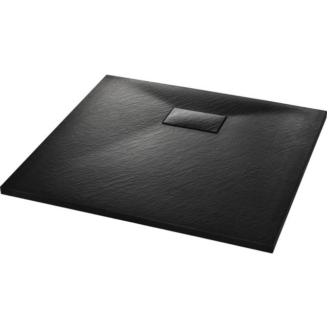 vidaXL Duschkar SMC svart 90x80 cm