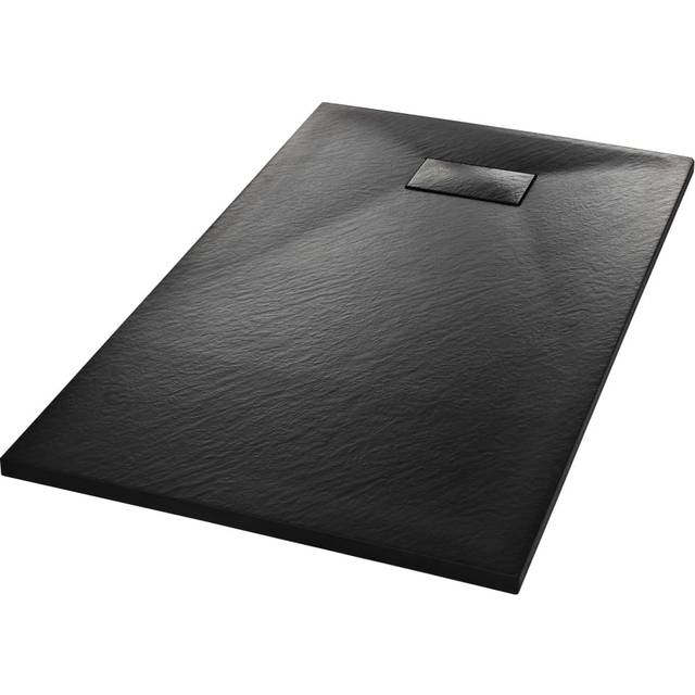 vidaXL Shower Base Tray SMC Black 120x70 cm