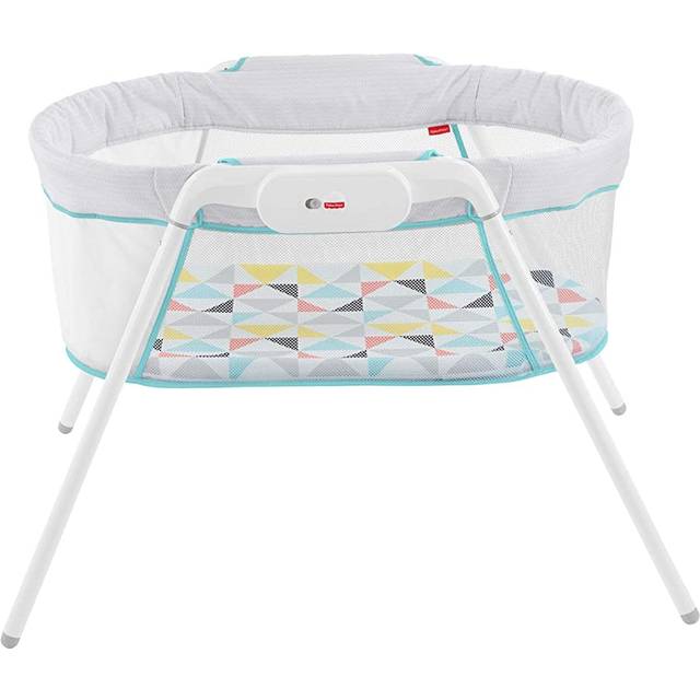 Fisher-Price GBR67 Stow and Go, Portable Bassinet with Calming Vibrations, Suitable From Birth for New-borns