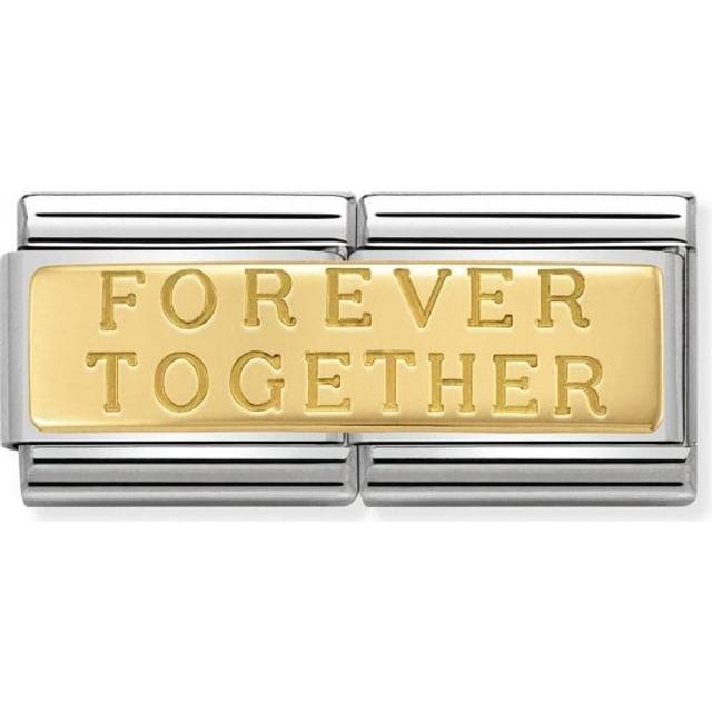 Nomination Gold Double Forever Together Love &amp; Hearts Charms