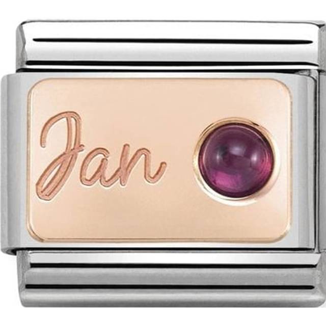 Nomination Classic Rose Gold January Garnet Birthday &amp; Birthstones