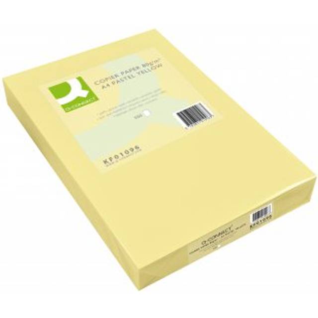 Q-Connect Yellow A4 Copier Paper 80gsm Ream (Pack of 500) KF01096