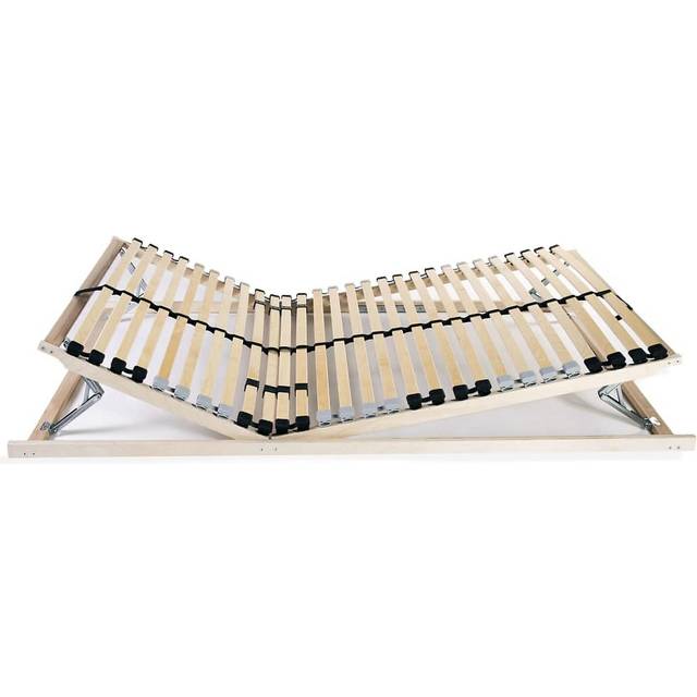 Vidaxl Slatted Bed Base Without Mattress With 28 Slats 7 Zones 90X200 Cm - One Size