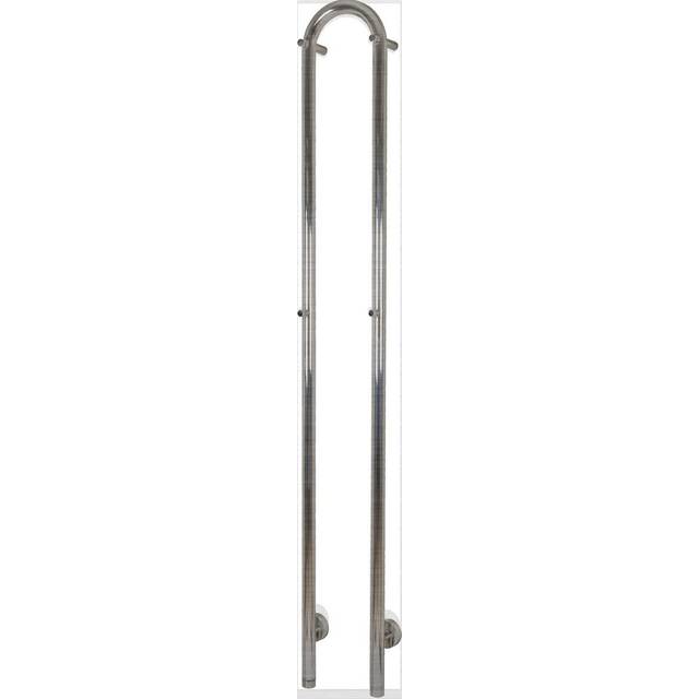 Elektrisk Handdukstork Kriss Duo (1480 x 190 mm, Borstat rostfritt stål)