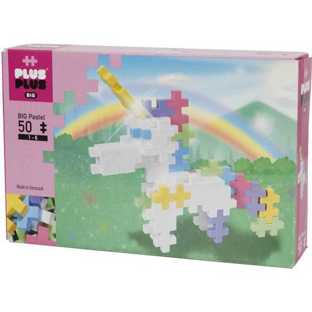 Plus-Plus BIG Pastel Enhörning 50-bitar