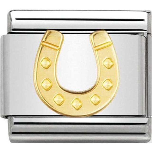 Nomination Classic Gold Danish Horseshoe Good Luck Charms