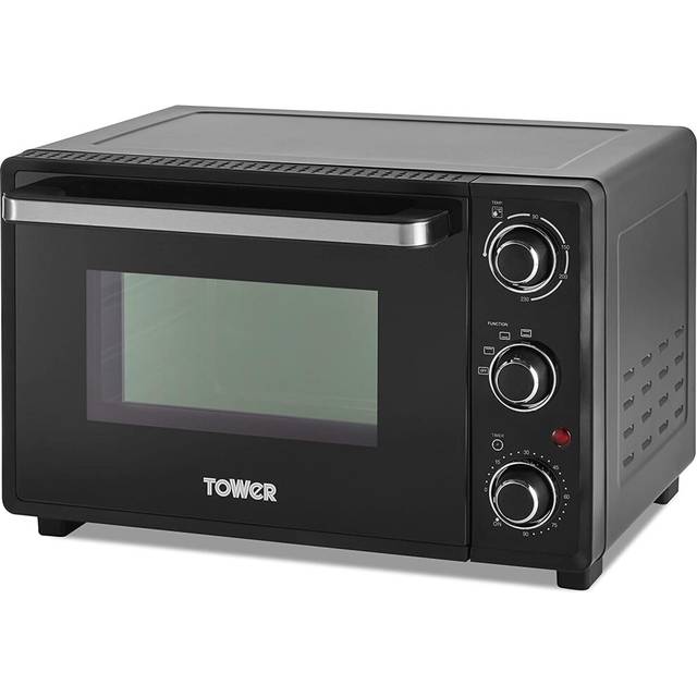 Tower T14043 Mini Oven with 90 Minute Timer, 23 Litre, Black