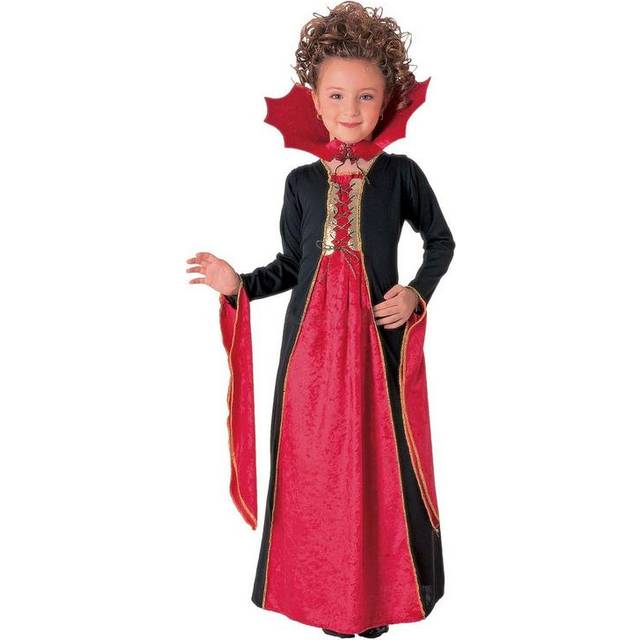 Gothic Vampiress Kids Costume - Black&#47;Red (L)