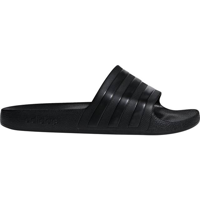 adidas Adilette Aqua unisex - vuxen Flipflop Platta, Svart, 48.5 EU