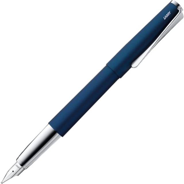 LAMY studio Imperial Blue fountain pen teal Elegant metal body fountain pen Steel nib nib platinum Nib size EF LAMY T 10 Blue Ink cartridge included - imperial blue