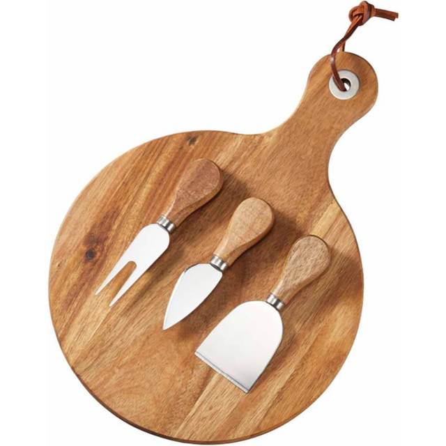 Dorre Oline cheese tray acacia 4 pieces Ø23 cm