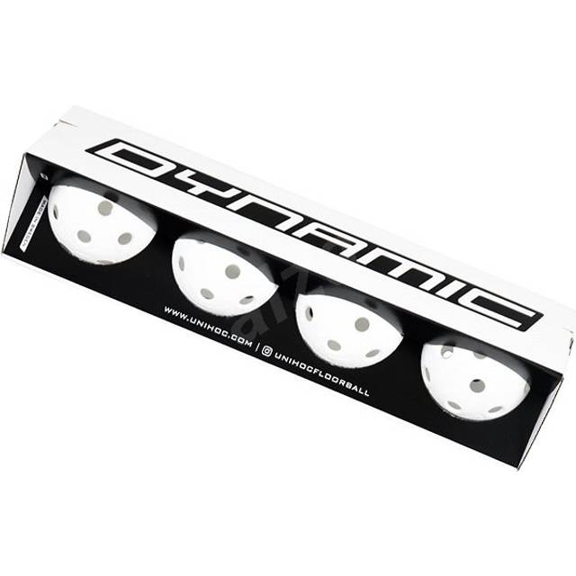 Dynamic innebandyboll 4 pack, White, Unisex, ONESIZE