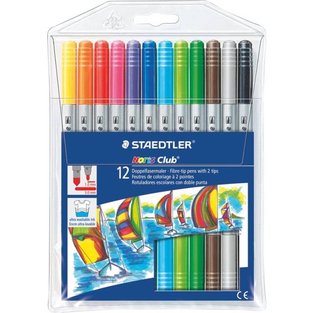 Staedtler Fiberspetspenna Noris Club Duo | 12st
